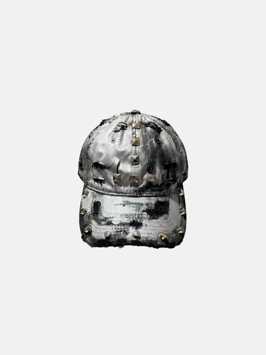 Silver Grunge Cap