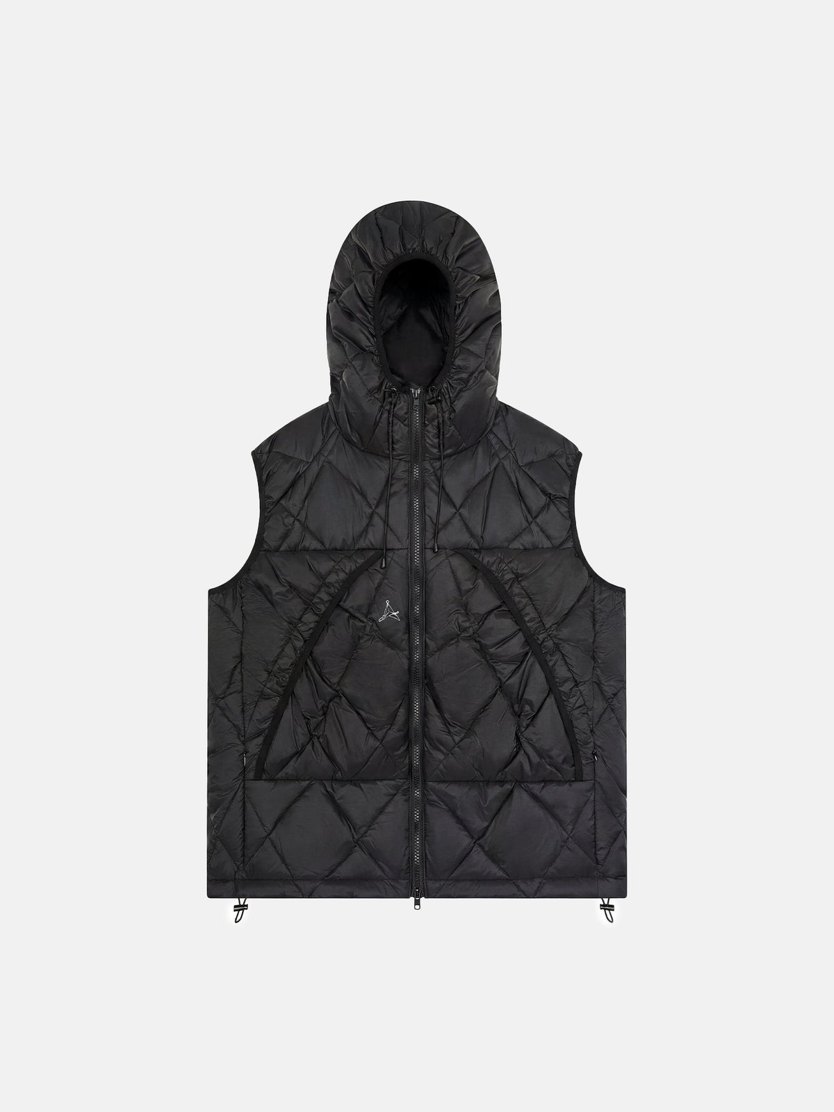 Glacier Diamond Quilt Hooded Vest