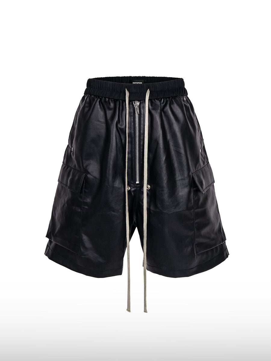 Coated Zip Shorts