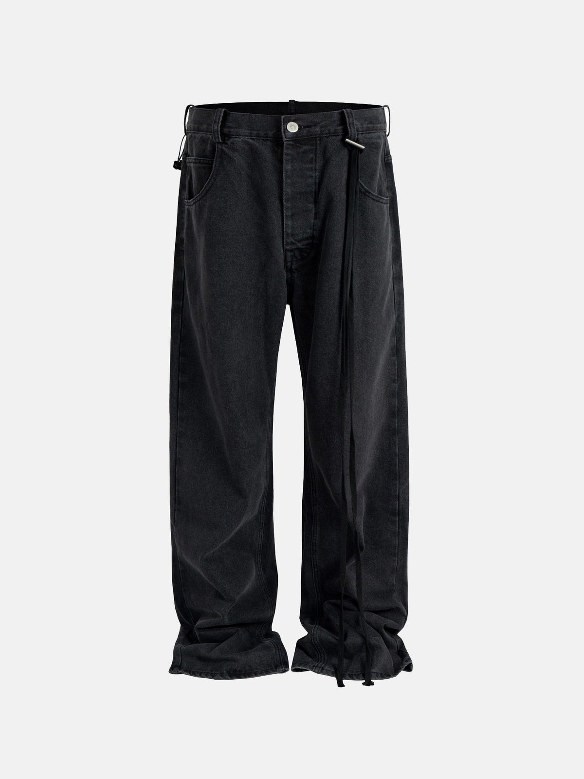 Drape Black Jeans