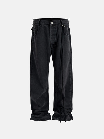 Drape Black Jeans