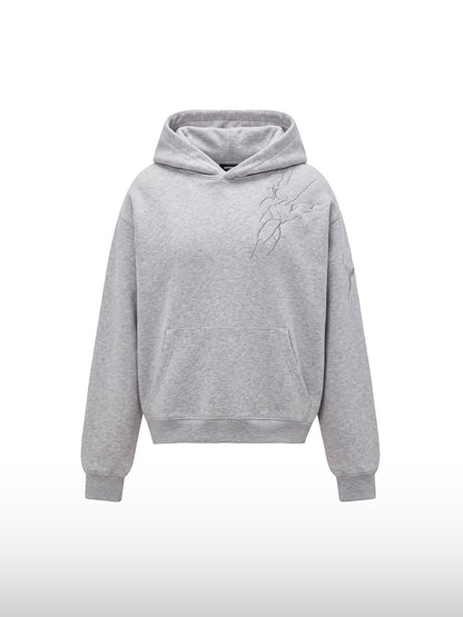 Glitch Vein Oversized Hoodie