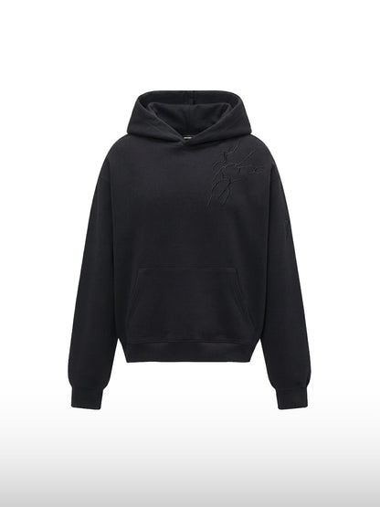 Glitch Vein Oversized Hoodie