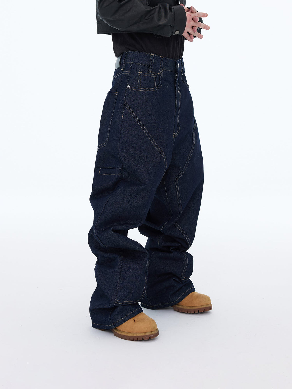 Industrial Paneled Jeans