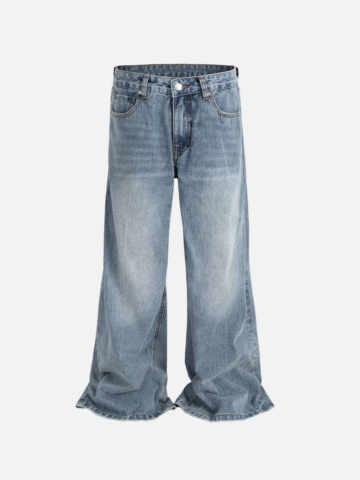 Oversized Faded Jeans
