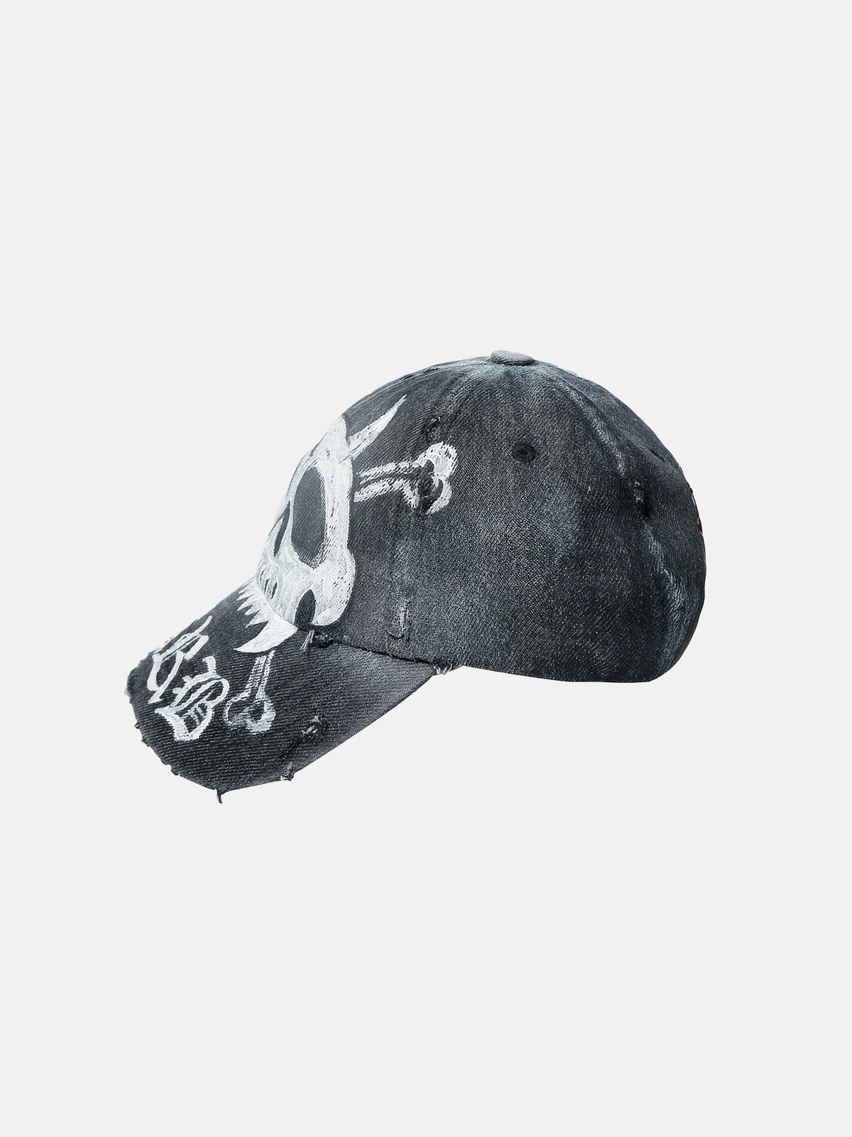 Skull Gothic Denim Cap
