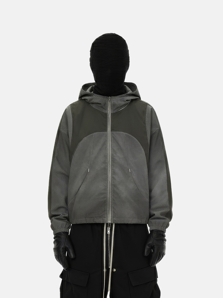 Two-Tone Zip Jacket