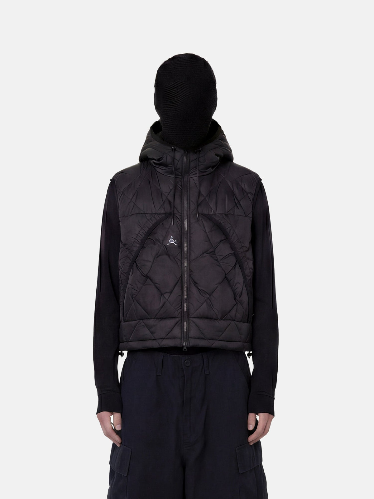 Glacier Diamond Quilt Hooded Vest