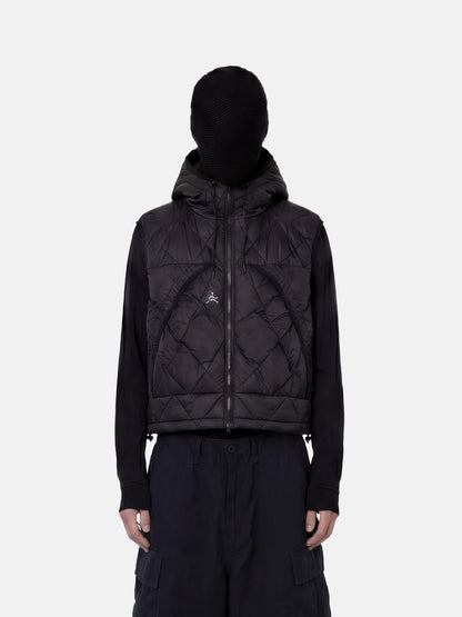 Glacier Diamond Quilt Hooded Vest