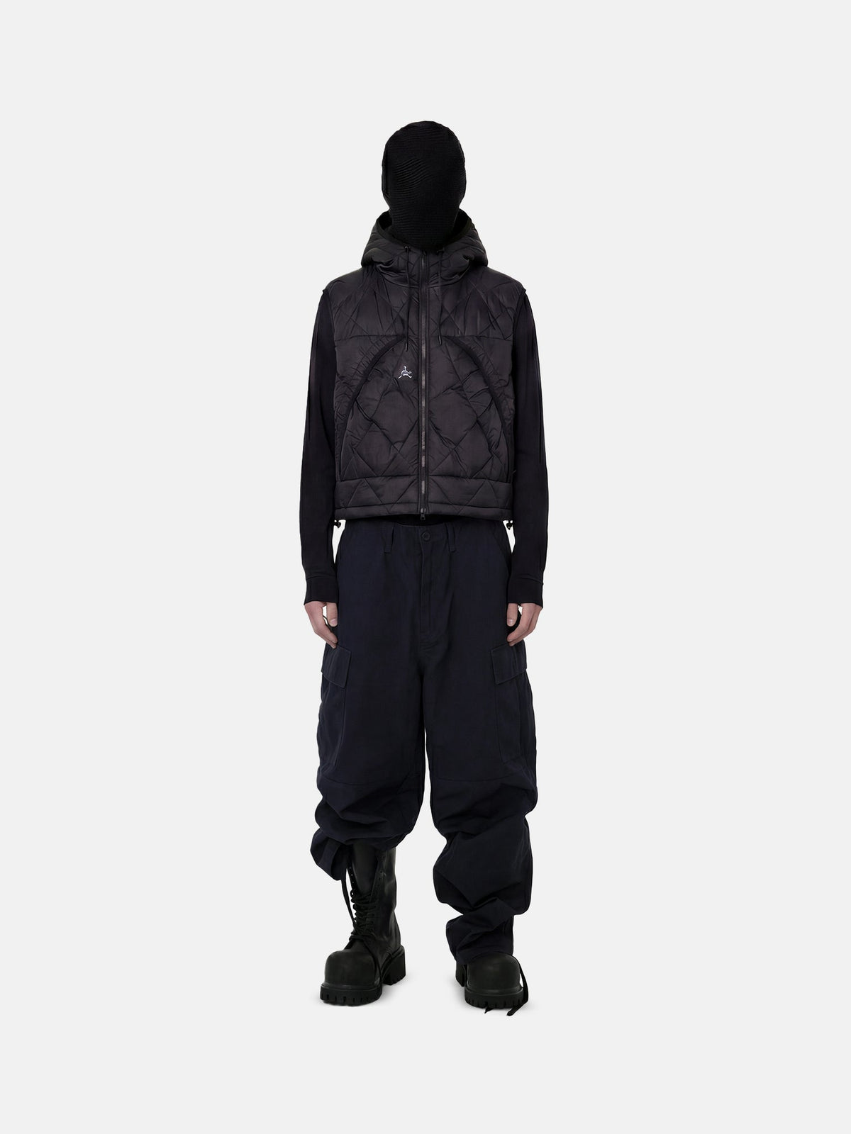 Glacier Diamond Quilt Hooded Vest