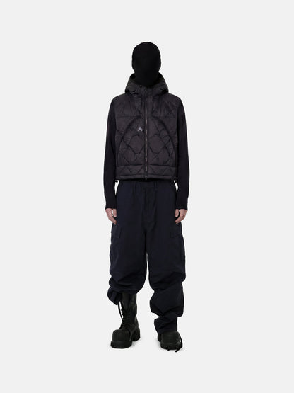 Glacier Diamond Quilt Hooded Vest